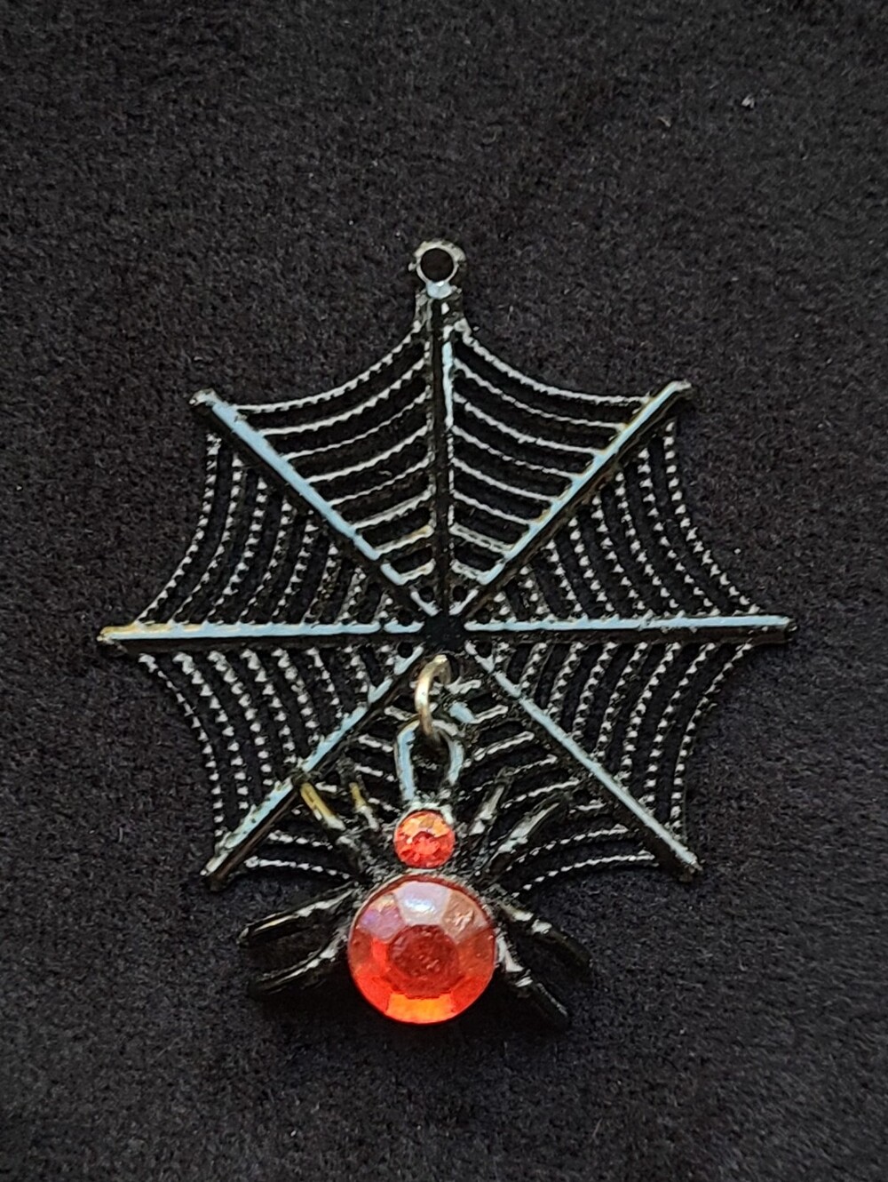 Spiderweb Spider Charm